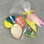 Egg cookies for Easter in a kit.