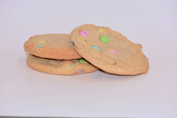 M&M easter cookies