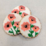 Poppy flowers cookies