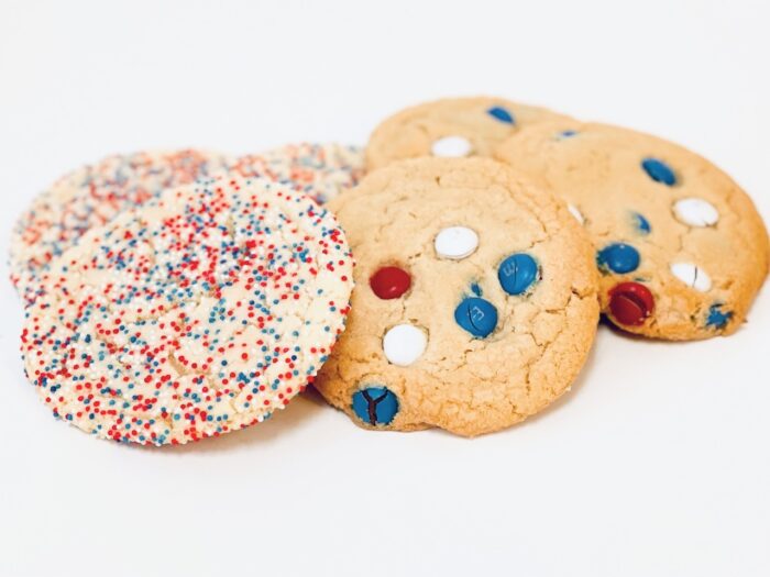 Cookies made with MM's and sprinkles