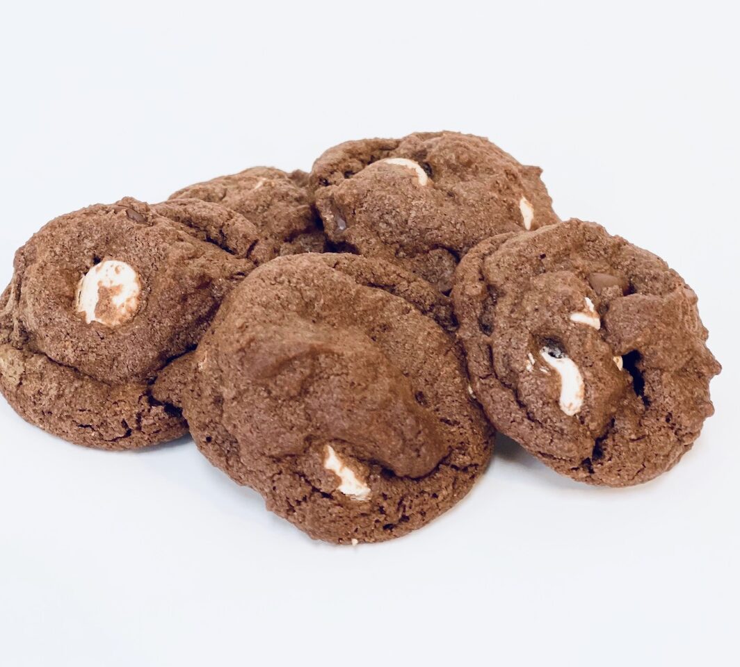 Cookies made with triple the chocolate