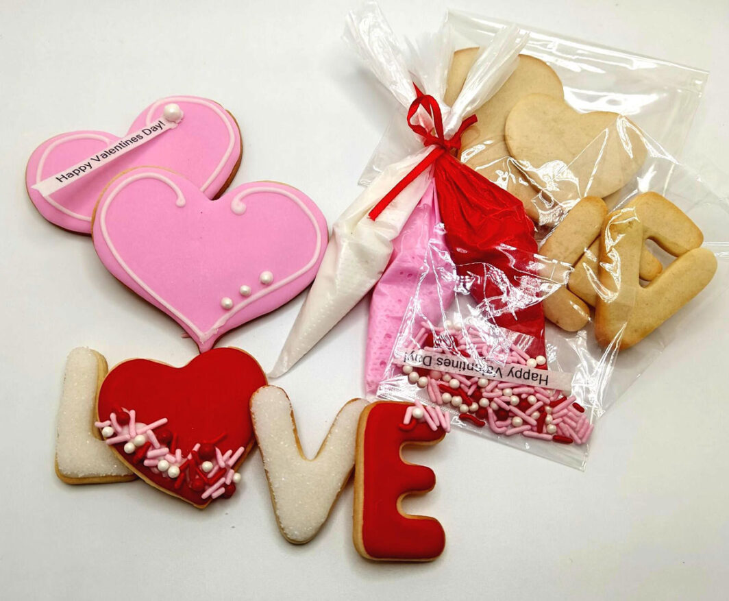 Valentines Day Cookie Decorating Kits.